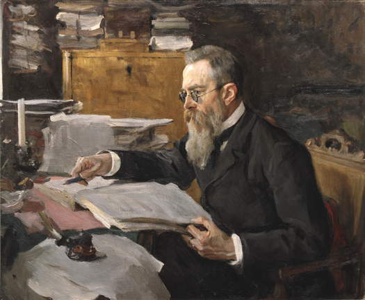 Valentin Serov's 1898 portrait of Nikolai Rimsky-Korsakov