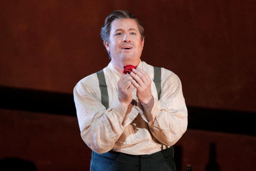 Matthew Polenzani as Don José in Bizet's 'Carmen' at San Francisco Opera. Photo © 2019 Cory Weaver