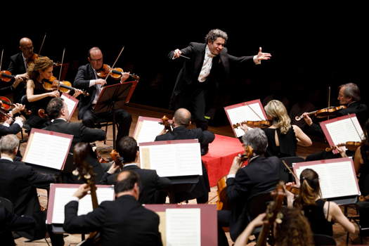 Gustavo Dudamel conducting the Orchestra dell'Accademia Nazionale di Santa Cecilia