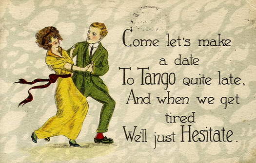 A tango postcard from 1920