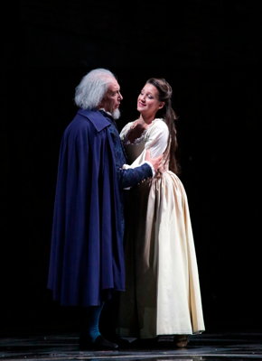 Leo Nucci in the title role of Verdi's 'Rigoletto' with Enkeleda Kamani as Gilda. Photo © 2019 Brescia/Amisano