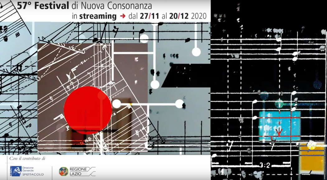 Online publicity for the 57th Nuova Consonanza Festival, 27 November - 20 December 2020