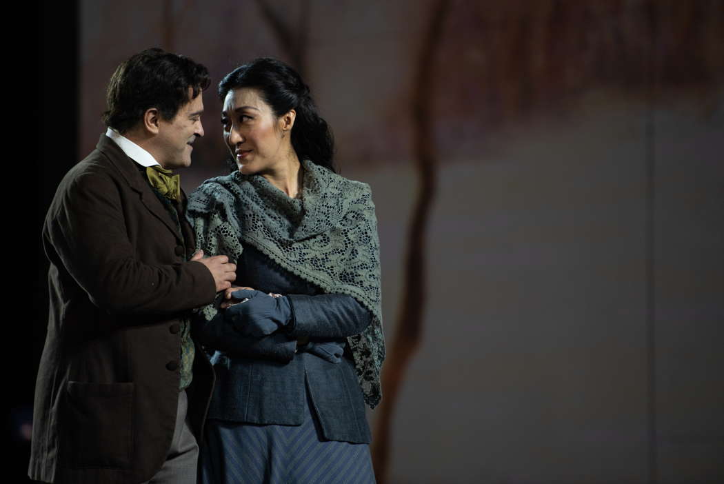 Piero Pretti as Rodolfo and Vittoria Yeo as Mimì in 'La bohème' in Rome. Photo © 2021 Fabrizio Sansoni