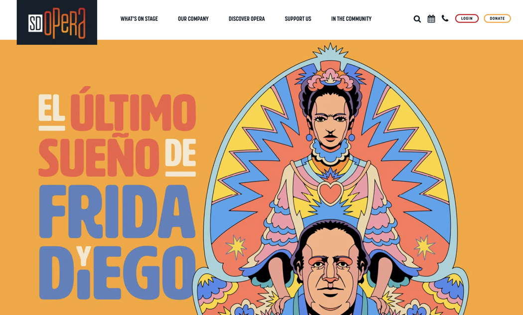'El último sueño de Frida y Diego' on the San Diego Opera website