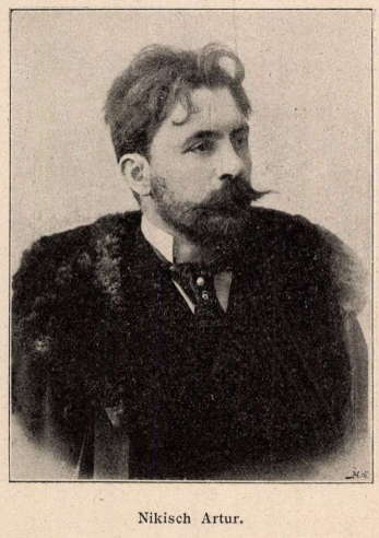 Nikisch Artur. Source: old Hungarian Magazine 'Magyar Szalon' (April-September 1895)
