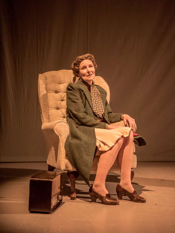 Elin Davies as the older Vera Brittain. Photo © 2023 Genevieve Girling