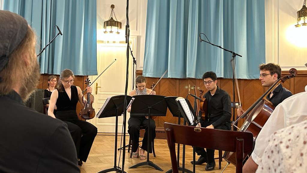 The Ineo Quartet performing in Vienna on 22 June. Photo © 2023 Bea Lewkowicz