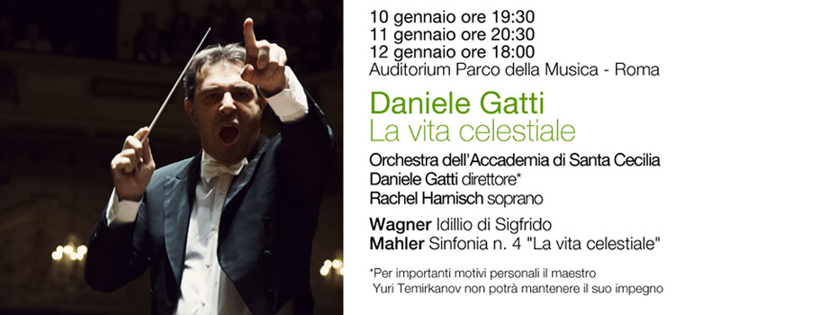 Promotional material for Daniele Gatti's Accademia Nazionale di Santa Cecilia concert