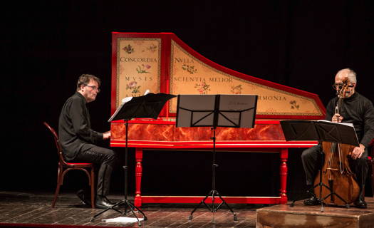 Ottavio Dantone and Mauro Valli performing in Rome. Photo © 2019 Max Pucciariello
