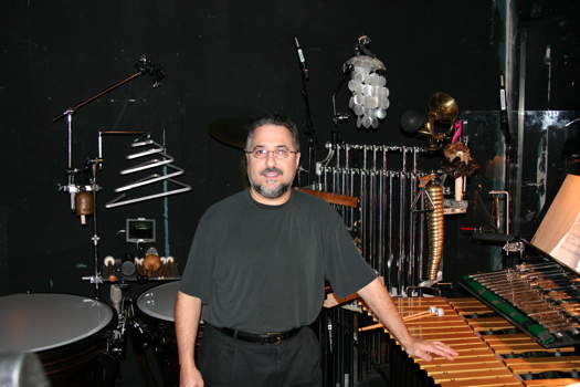 Rick Dior, percussionist and composer of 'Science Fiction'