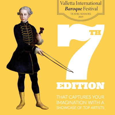 Promotional image for the seventh Valletta International Baroque Festival