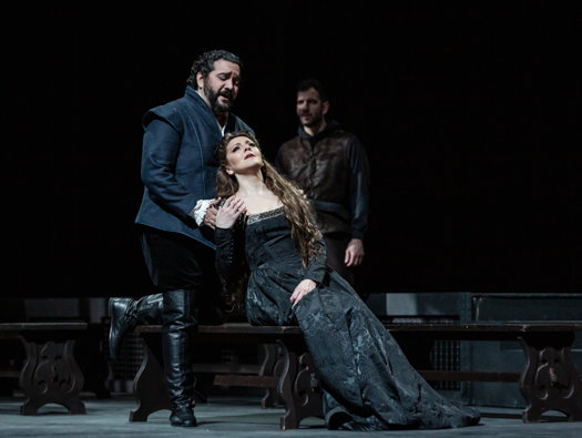 René Barbera as Lord Percy and Maria Agresta as Anna Bolena in Donizetti's 'Anna Bolena' at Teatro dell'Opera di Roma. Photo © 2019 Yasuko Kageyama