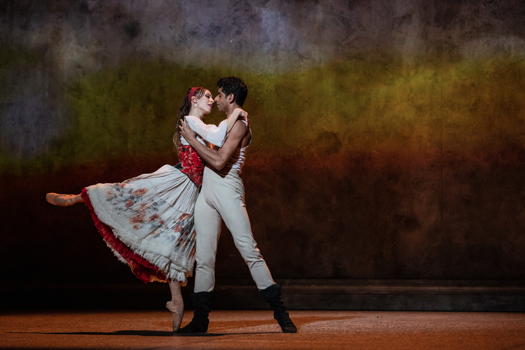 Rebecca Bianchi in the title role of Jiří Bubeníček's 'Carmen' with Amar Ramasar as Don José at Teatro dell'Opera di Roma. Photo © 2019 Yasuko Kageyama