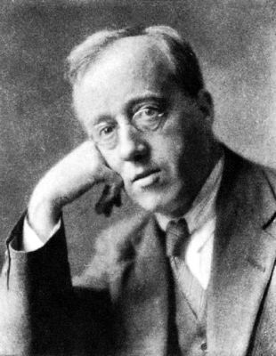Portrait by Herbert Lambert (1881-1936) of Gustav Holst, circa 1921, around the time that he composed 'The Perfect Fool'