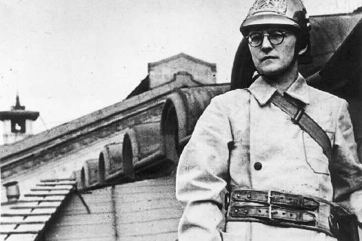 Dmitri Shostakovich (1906-1975) serving in the Leningrad Fire Brigade in 1941
