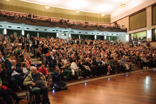 An audience in the Aula Magna concert hall in Rome. Photo © 2015 Damiano Rosa