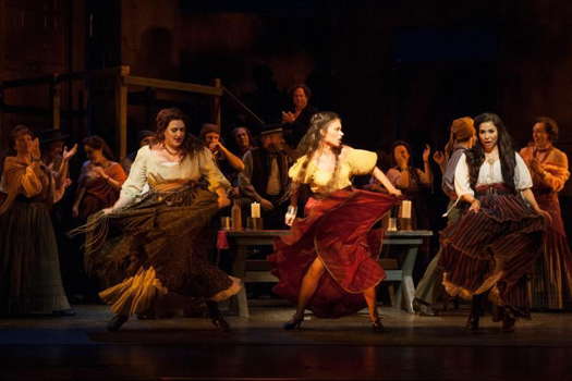 A scene from Bizet's 'Carmen' at San Diego Opera