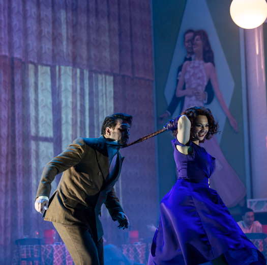 Nadja Mchantaf as Hanna Glawari and Paulo Szot as Danilo in Lehár's 'The Merry Widow' at Teatro dell'Opera di Roma. Photo © 2019 Yasuko Kageyama