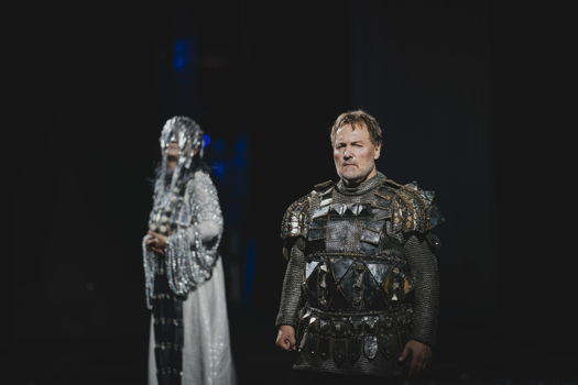 Dario Schmunck as Arturo and Salome Jucia in the title role of Bellini's 'La Straniera' at Maggio Musicale Fiorentino. Photo © 2019 Michele Monasta