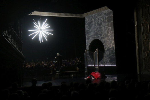A scene from Mascagni's 'Iris'. Photographer unknown. Photo courtesy of the Bartók Plus Opera Festival