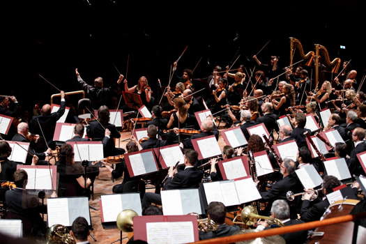 Mikko Franck and L'Orchestra dell'Accademia Nazionale di Santa Cecilia. Photo © 2019 Musacchio, Ianniello & Pasqualini