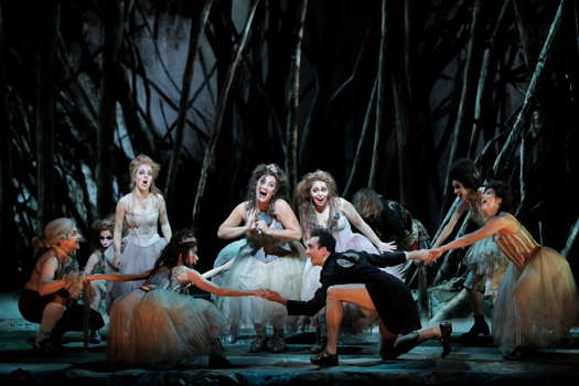 Simone McIntosh, Ashley Dixon and Natalie Image as the Wood Nymphs in Dvořák's 'Rusalka' at San Francisco Opera. Photo © 2019 Cory Weaver