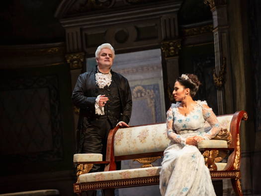 Svetlana Kasyan in the title role of Puccini's 'Tosca' at Teatro dell'Opera di Roma, with Sebastian Catana as Scarpia. Photo © 2015 Yasuko Kageyama