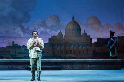 Stefano La Colla as Cavaradossi in Puccini's 'Tosca' at Teatro dell'Opera di Roma. Photo © 2015 Yasuko Kageyama