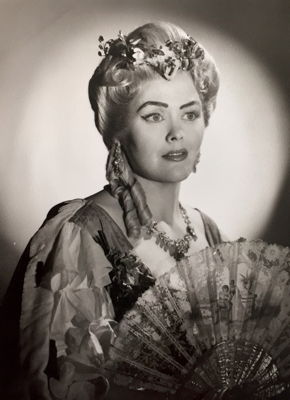 Australian lyric soprano Una Hale (1922-2005) as The Marschallin in 'Der Rosenkavalier', 1961 at the Royal Opera