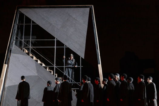 Judit Kutasi as Amneris in Denis Krief's new production of Verdi's 'Aida' in Rome. Photo © 2019 Yasuko Kageyama
