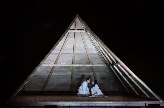 Alfred Kim as Radames and Vittoria Yeo in the title role of Denis Krief's new production of Verdi's 'Aida' in Rome. Photo © 2019 Yasuko Kageyama