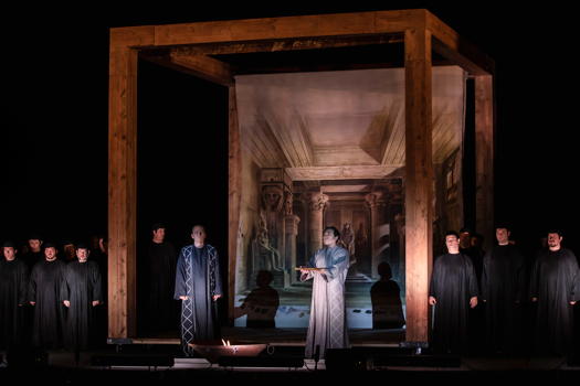 A scene from Denis Krief's new production of Verdi's 'Aida' in Rome. Photo © 2019 Yasuko Kageyama