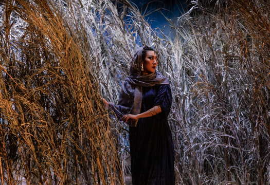 Vittoria Yeo as Aida in Denis Krief's new production of Verdi's 'Aida' in Rome. Photo © 2019 Yasuko Kageyama