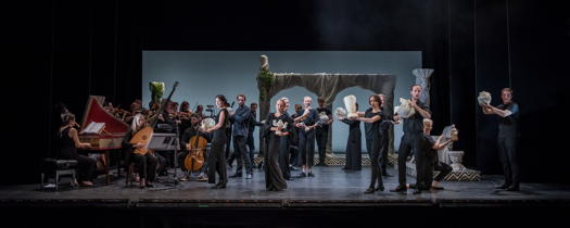 La Serenissima and the Buxton International Festival Chorus on stage for 'Lucio Papirio Dittatore'. Photo © 2019 Genevieve Girling