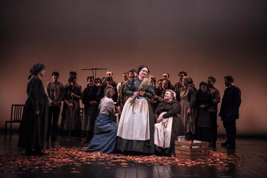 Gaynor Keeble as Madame Larina and Ceri Willams as Filipyevena in 'Eugene Onegin' at the Buxton Festival. Photo © 2019 Genevieve Girling