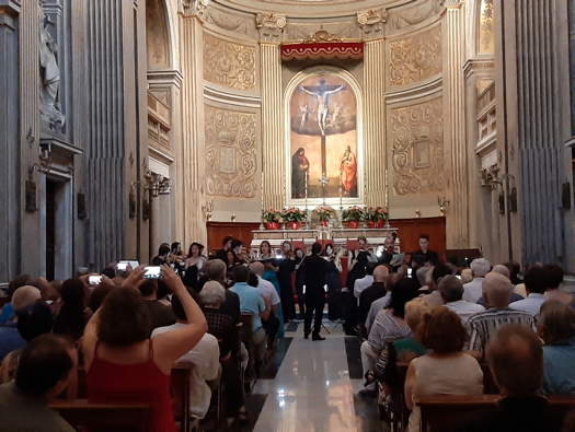 The Reate Festival Baroque Ensemble directed by Alessandro Quarta, performing in Rome on 13 July 2019