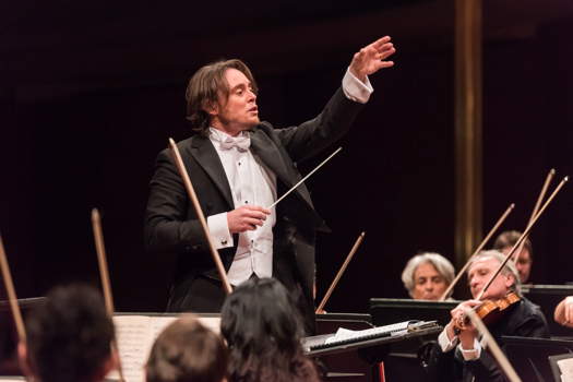 Michele Mariotti conducting at a 2017 performance at the Rossini Opera Festival in Pesaro