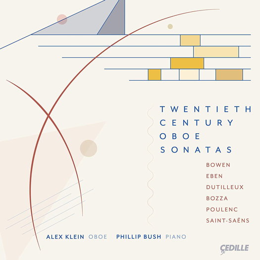 Twentieth Century Oboe Sonatas.  © 2019 Cedille Records