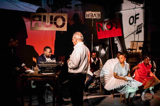 William Kentridge, rehearsing 'Waiting for the Sibyl' at Teatro dell'Opera di Roma. Photo © 2019 Stella Olivier