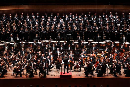 Some of the performers of Berlioz's 'Grande Messe des morts' in Rome on 10 October 2019. Photo © 2019 Riccardo Musacchio