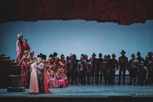 A scene from Spontini's 'Fernand Cortez ou La Conquête du Mexique'. Photo © 2019 Michele Monasta