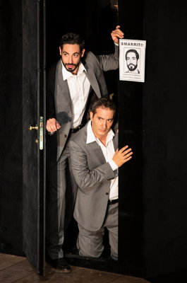 Alessio Arduini as Don Giovanni and Vito Priante as Leporello in Mozart's 'Don Giovanni' at Teatro dell'Opera di Roma. Photo © 2019 Yasuko Kageyama