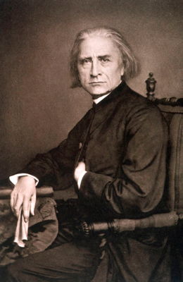 Franz Liszt in June 1867 - photo by Franz Hanfstaengl