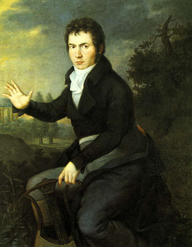 An 1804–05 portrait of Ludwig van Beethoven by Joseph Willibrord Mähler
