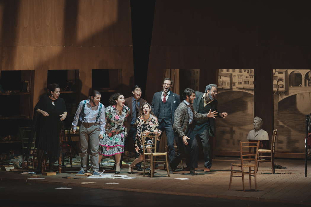 A scene from Puccini's 'Gianni Schicchi' in Florence. Photo © 2019 Michele Monasta