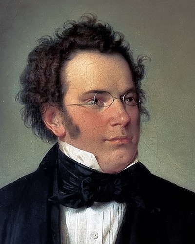 Detail from an 1875 oil painting of Franz Schubert (1797-1828) by Austrian painter and draughtsman Wilhelm August Rieder (1796-1880), based on an 1825 watercolour