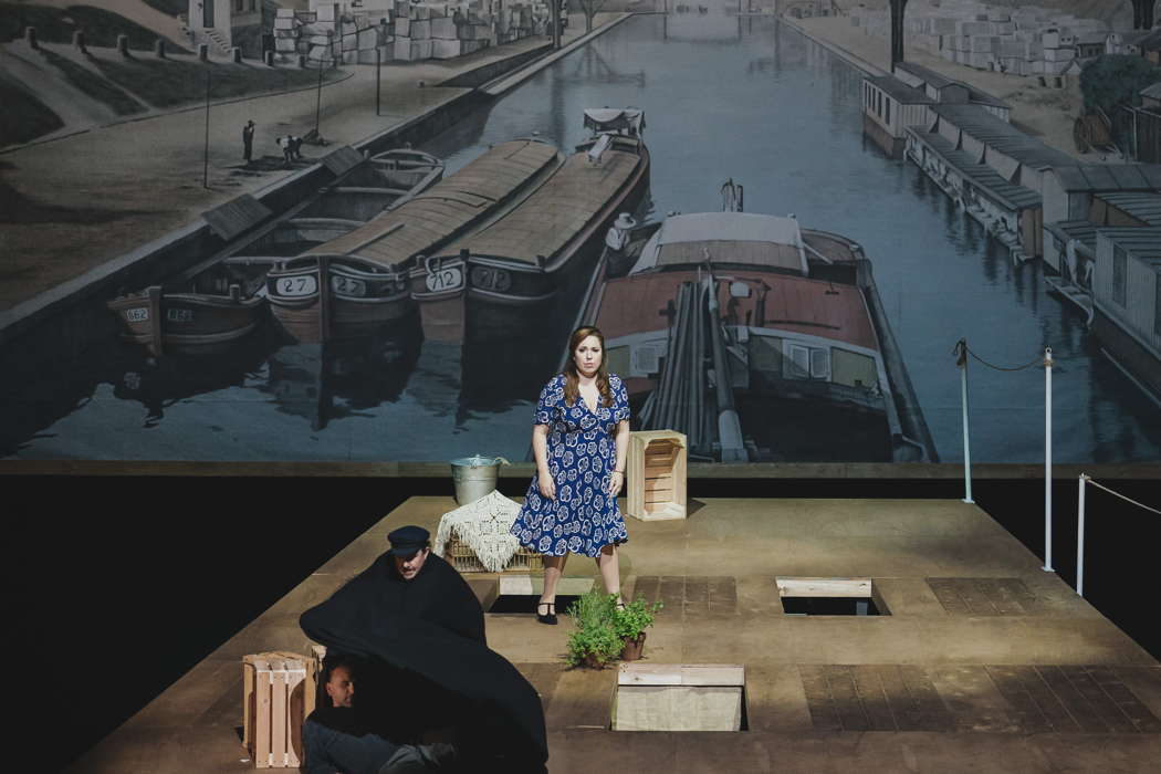 Franco Vassallo as Michele and Maria José Siri and as Giorgetta in Puccini's 'Il tabarro' in Florence. Photo © 2019 Michele Monasta