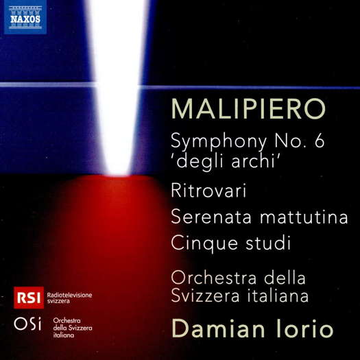 Malipiero: Symphony No 6; Ritrovari; Cinque studi. © 2020 Naxos Rights (Europe) Ltd (8.574173)