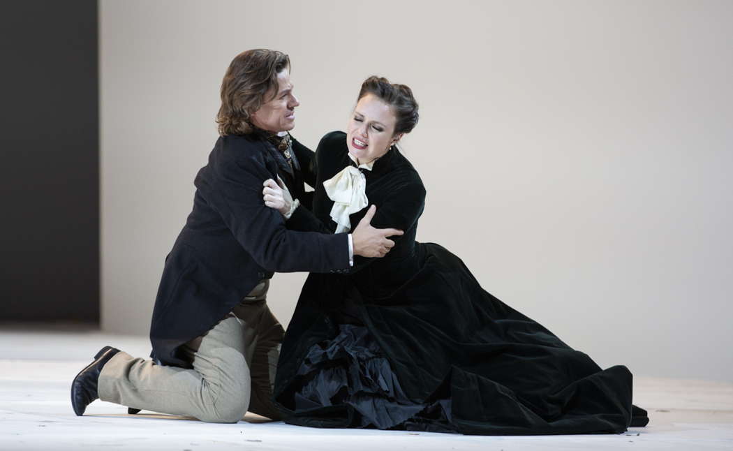 Markus Werba as Onegin and Maria Bayankina as Tatiana in Tchaikovsky's 'Eugene Onegin' at Teatro dell'Opera di Roma. Photo © 2020 Yasuko Kageyama
