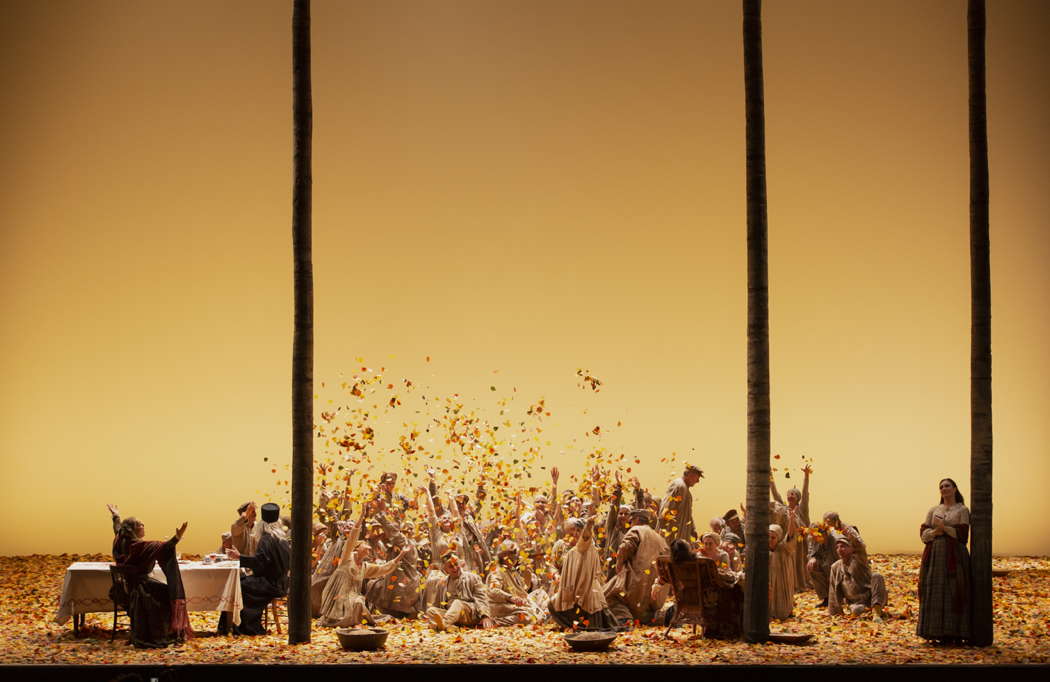 A scene from Tchaikovsky's 'Eugene Onegin' at Teatro dell'Opera di Roma. Photo © 2020 Yasuko Kageyama